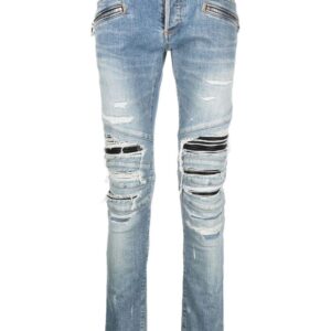 Balmain distressed skinny jeans