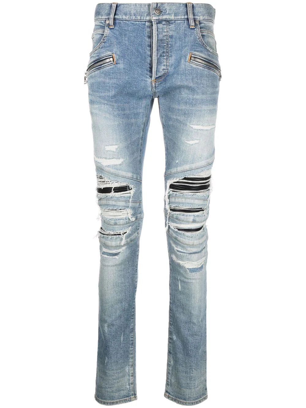 Balmain distressed skinny jeans