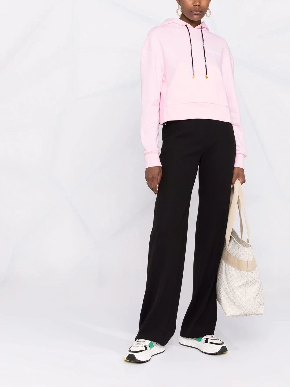 Balmain logo-print drawstring hood - Image 2