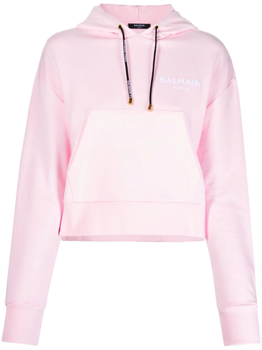 Balmain logo-print drawstring hood