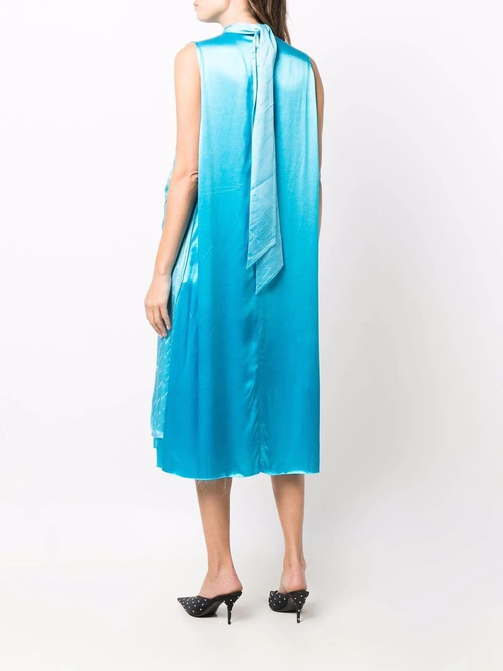 Balenciaga crinkled-effect sleeveless dress - Image 4