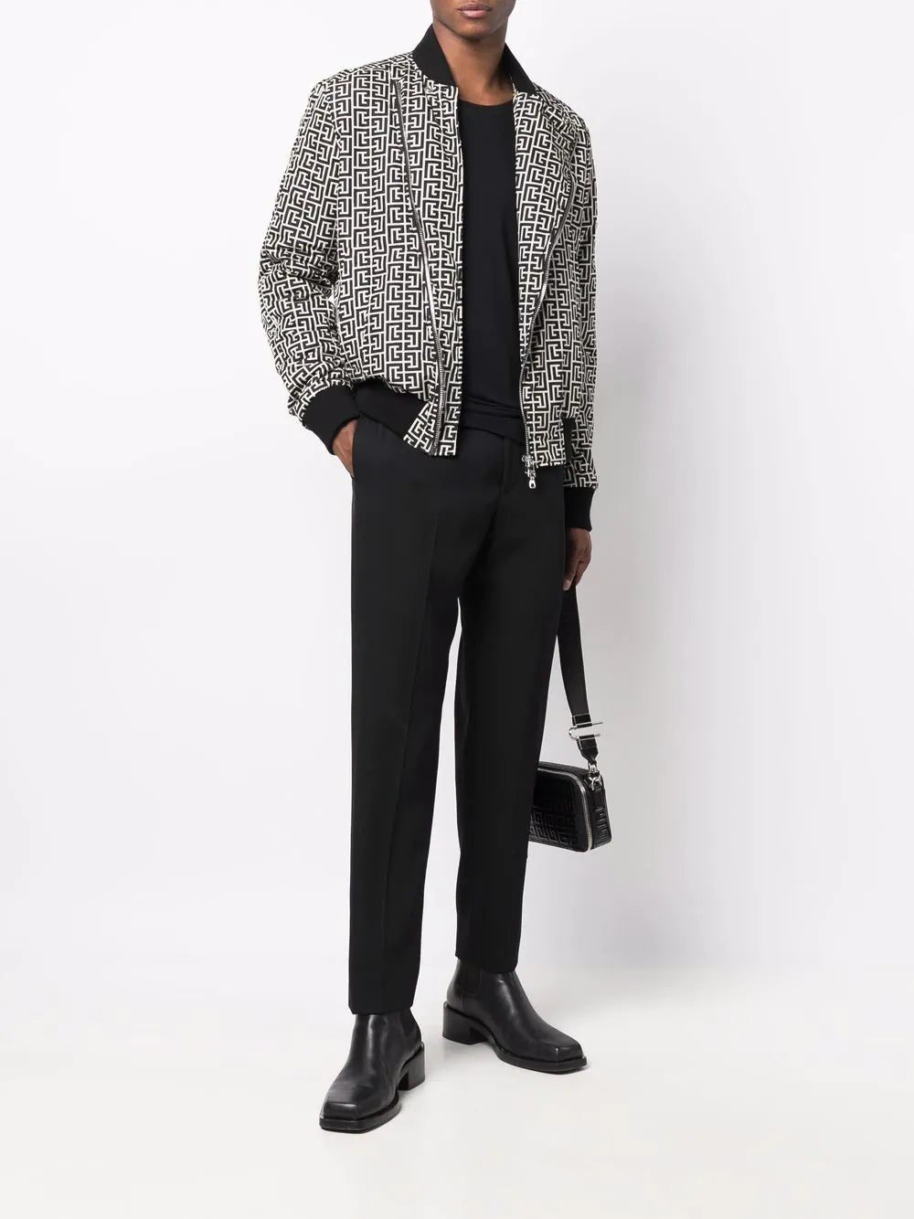 Balmain 4G-print zip-up bomber jacket - Image 2