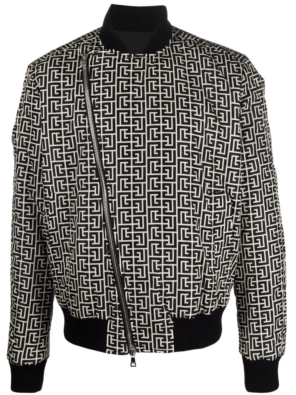 Balmain 4G-print zip-up bomber jacket