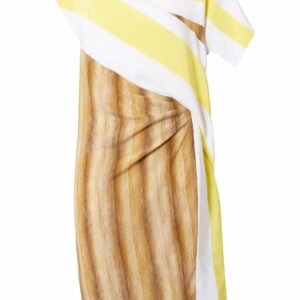 Burberry  graphic-print asymmetric dress