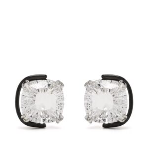 Swarovski Harmonia cushion cut crystal stud earrings