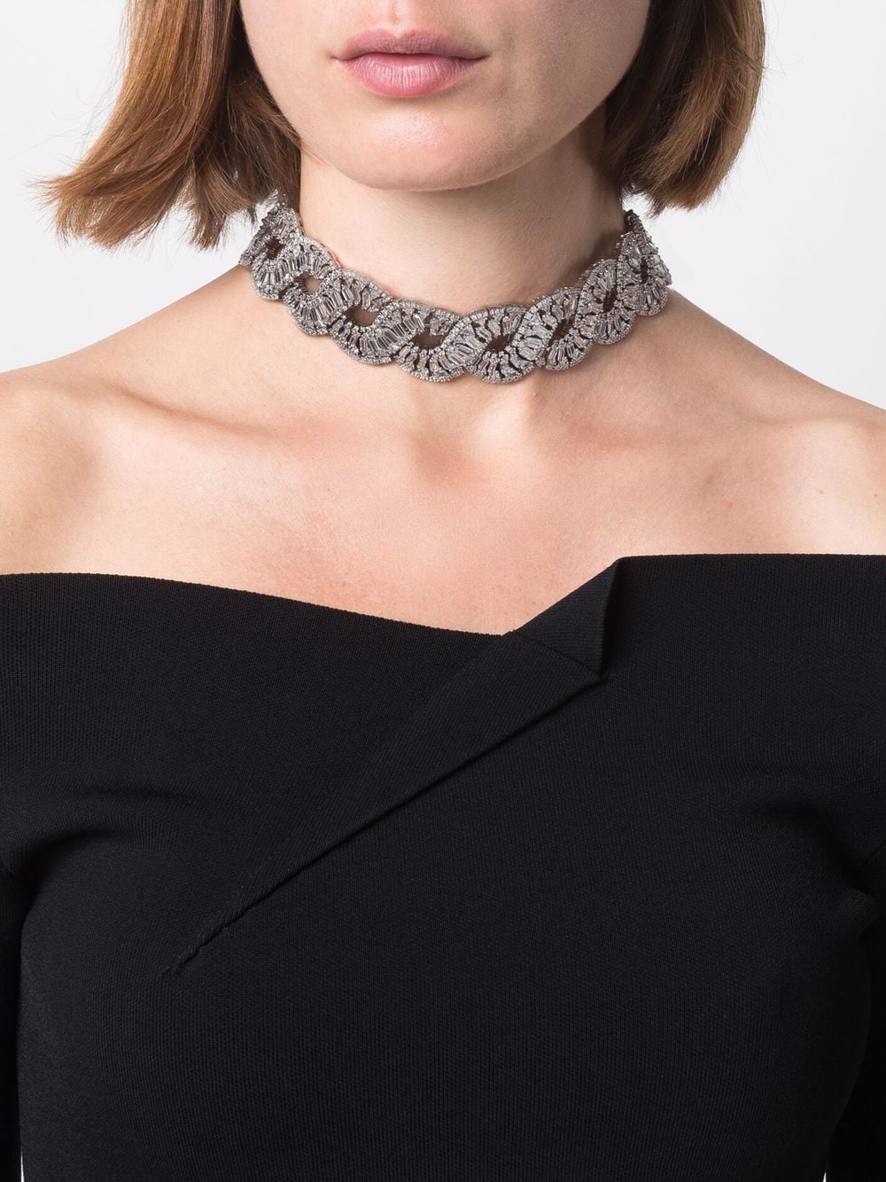 Swarovski Hyperbola wave crystal choker - Image 2