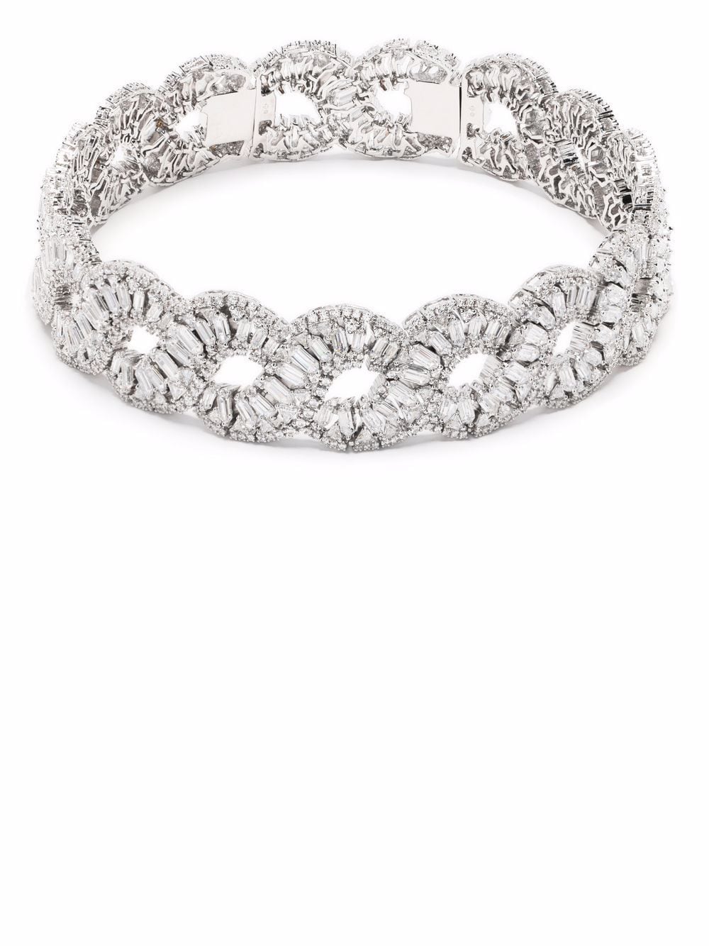 Swarovski Hyperbola wave crystal choker