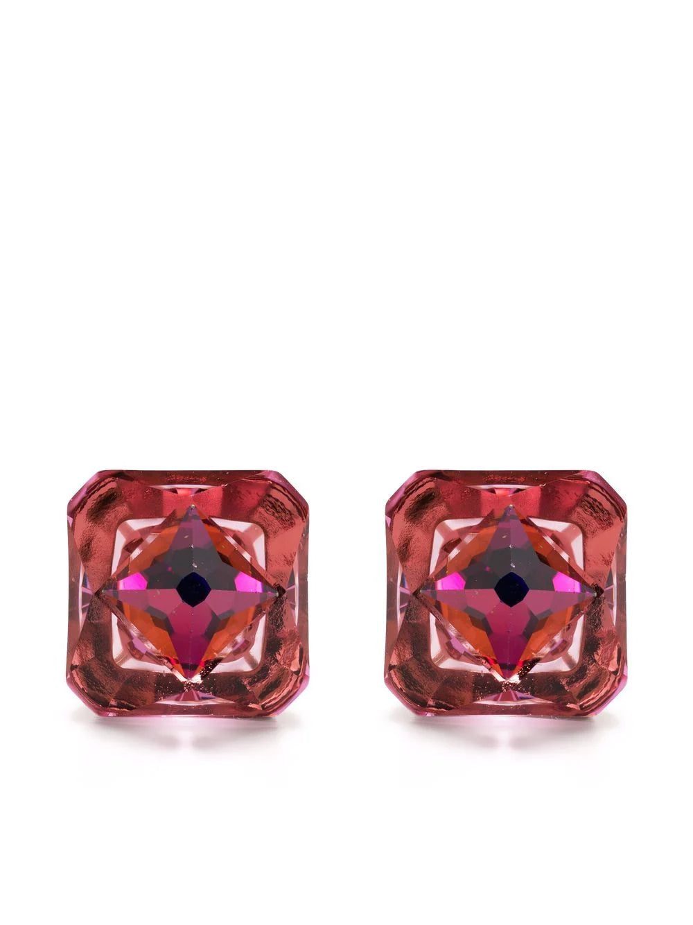 Swarovski Chroma pyramid stud earrings