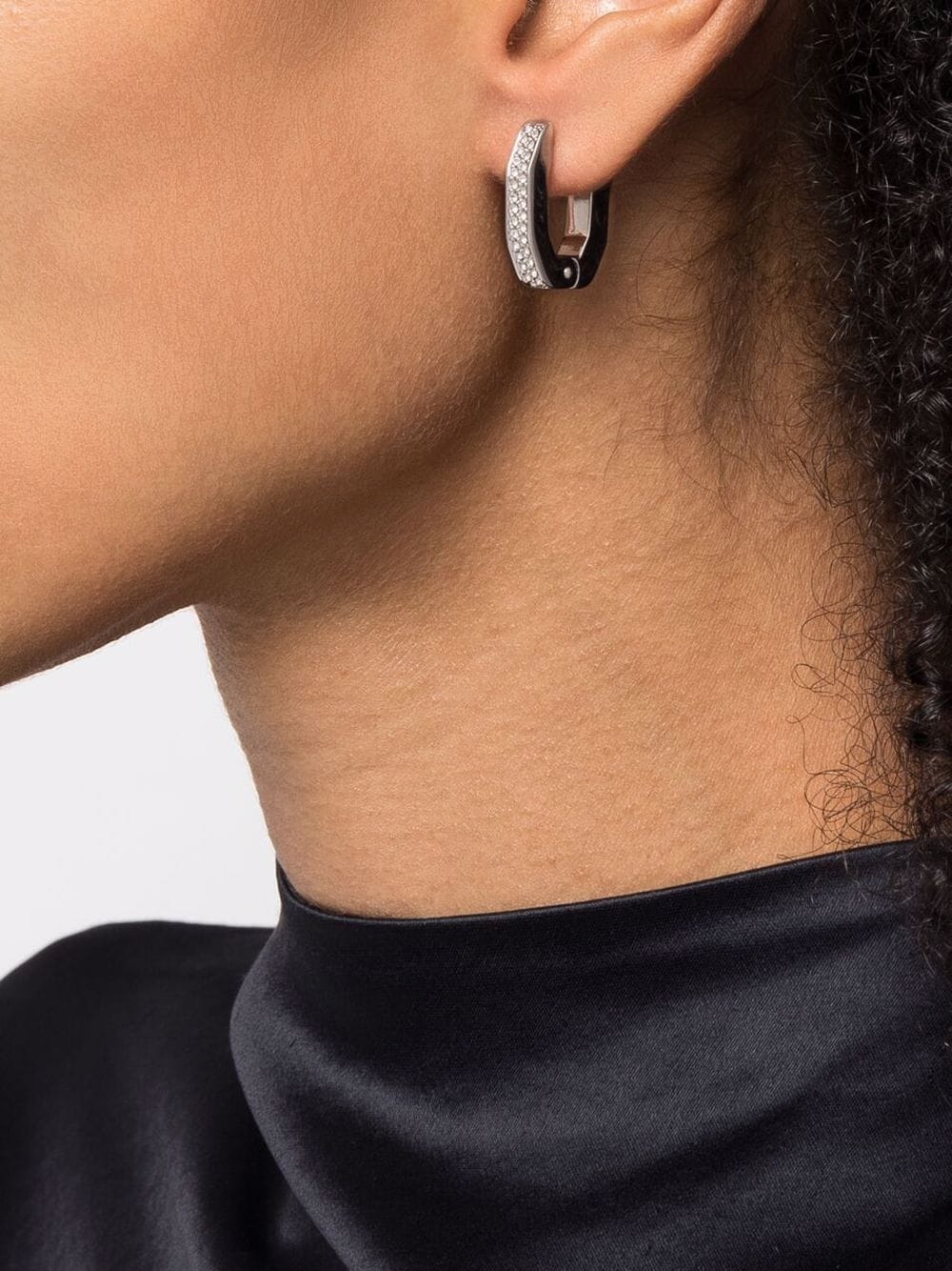 Swarovski Dextera octagonal hoop earrings - Image 2