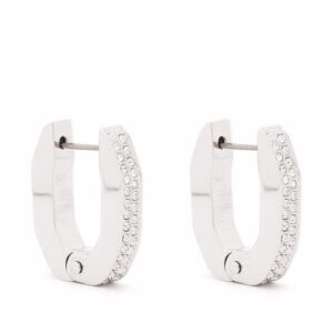 Swarovski Dextera octagonal hoop earrings