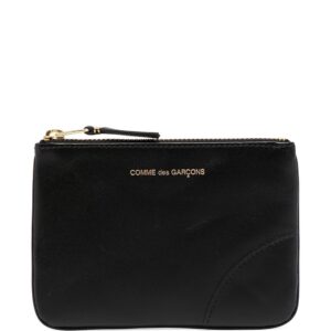 Comme Des Garçons Wallet logo-print leather pouch