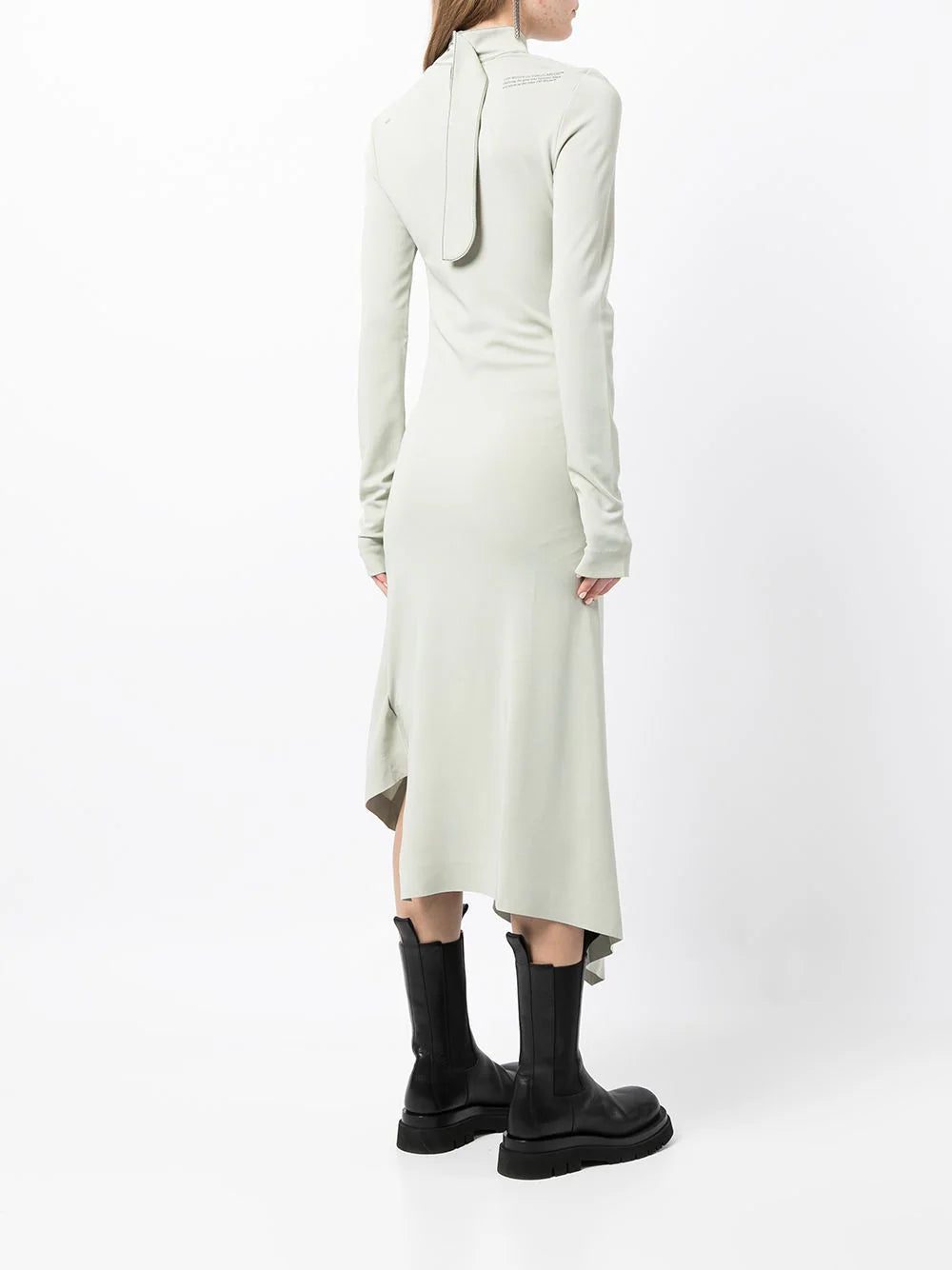 Off-White cut-out asymmetric slim dress - Image 4