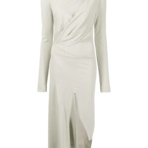 Off-White cut-out asymmetric slim dress