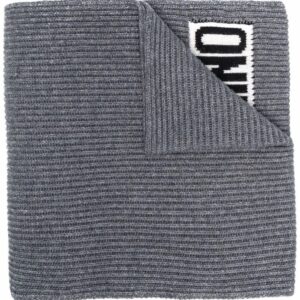 Moschino  logo-print detail scarf