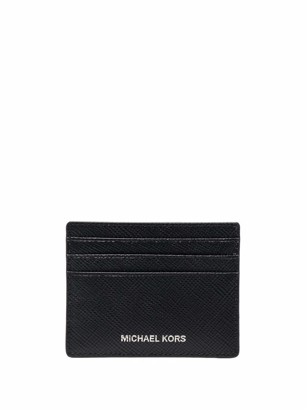 Michael Michael Kors logo-print leather card wallet