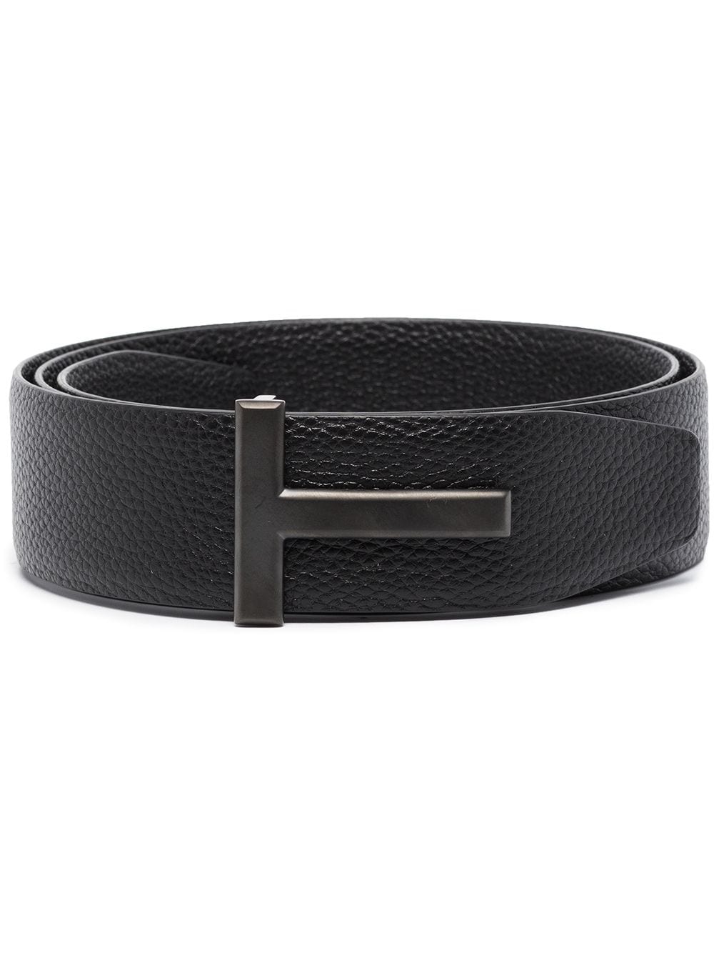 Tom Ford T logo-buckle reversible leather belt