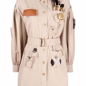 Moschino Safari gabardine shirt dress