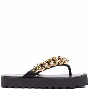 Versace  chain-link strap flip flops
