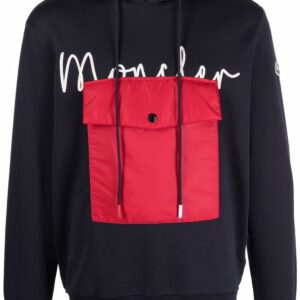 Moncler logo-print drawstring hoodie