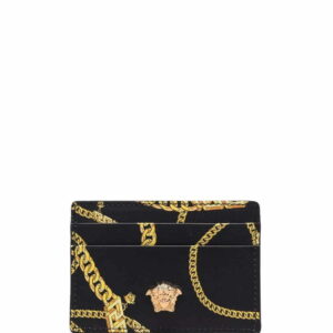 Versace  La Medusa chain-print card holder