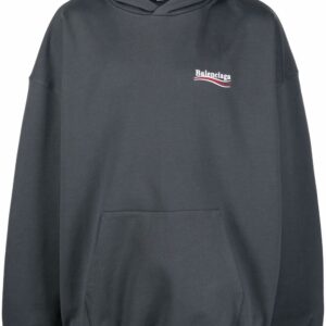 Balenciaga  Large Fit logo-print hoodie