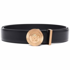 Versace Medusa logo leather belt