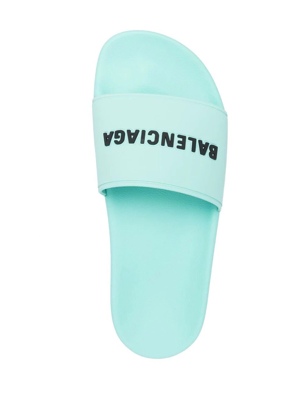 Balenciaga raised logo pool slides - Image 4