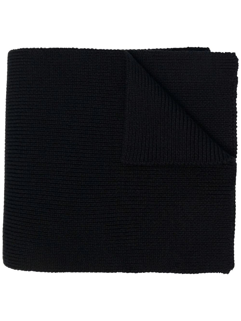 Versace Medusa-patch knit scarf