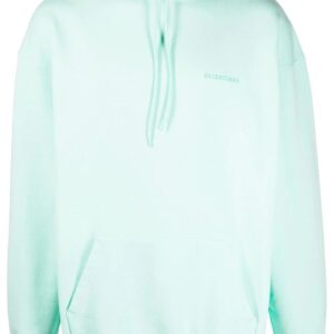 Balenciaga  embroidered logo oversized-fit hoodie