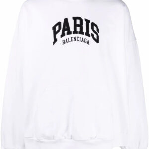 Balenciaga  logo-print pullover hoodie