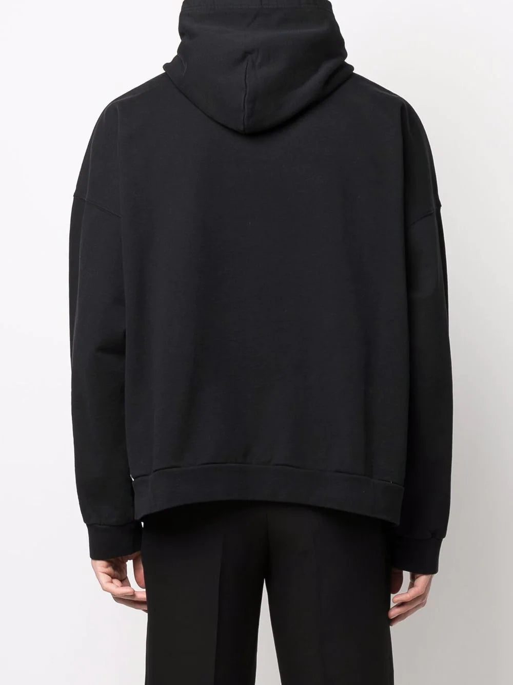 Balenciaga logo-print pullover hoodie - Image 4