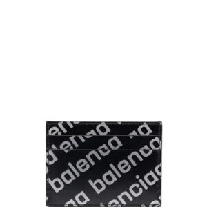 Balenciaga  Cash logo print cardholder