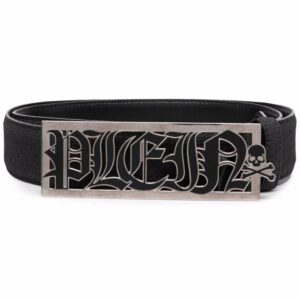 Louis Vuitton logo-plaque leather belt