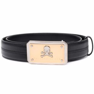 Louis Vuitton skull-plaque leather belt
