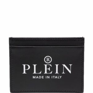 Philipp Plein logo-print leather cardholder