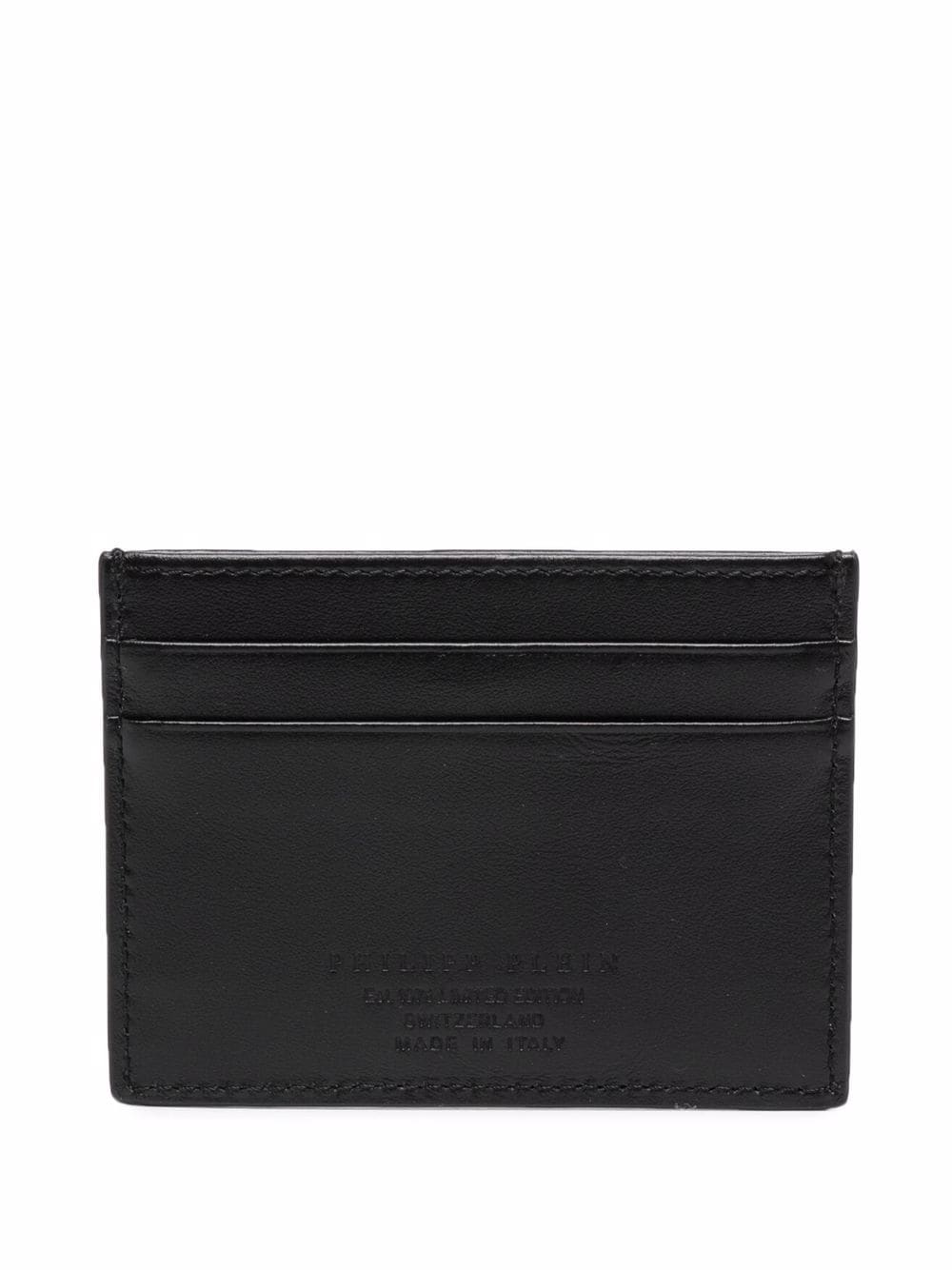 Philipp Plein logo-print leather cardholder - Image 2