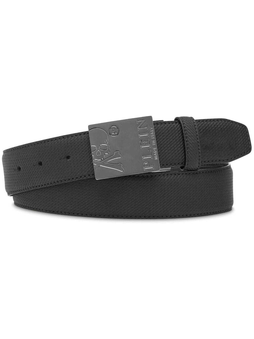 Louis Vuitton logo-plaque leather belt