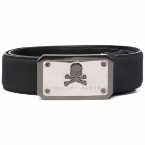 Louis Vuitton logo-plaque leather belt