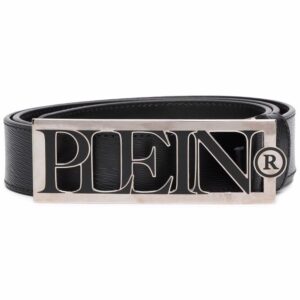 Louis Vuitton logo-plaque leather belt