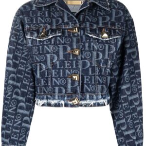Philipp Plein  logo-print denim jacket