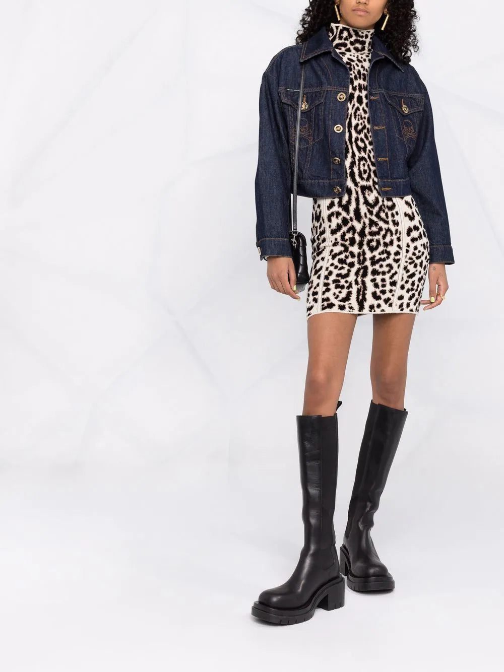 Philipp Plein cropped denim jacket - Image 2