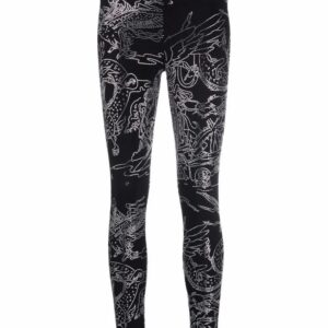 Philipp Plein tattoo-print embellished leggings