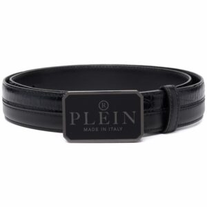 Louis Vuitton logo-plaque leather belt