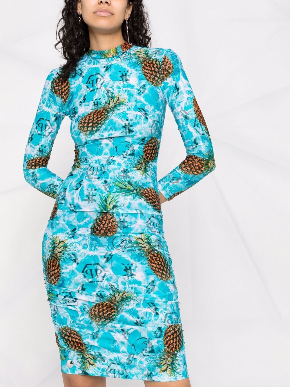 Philipp Plein Pineapple Skies short dress - Image 5