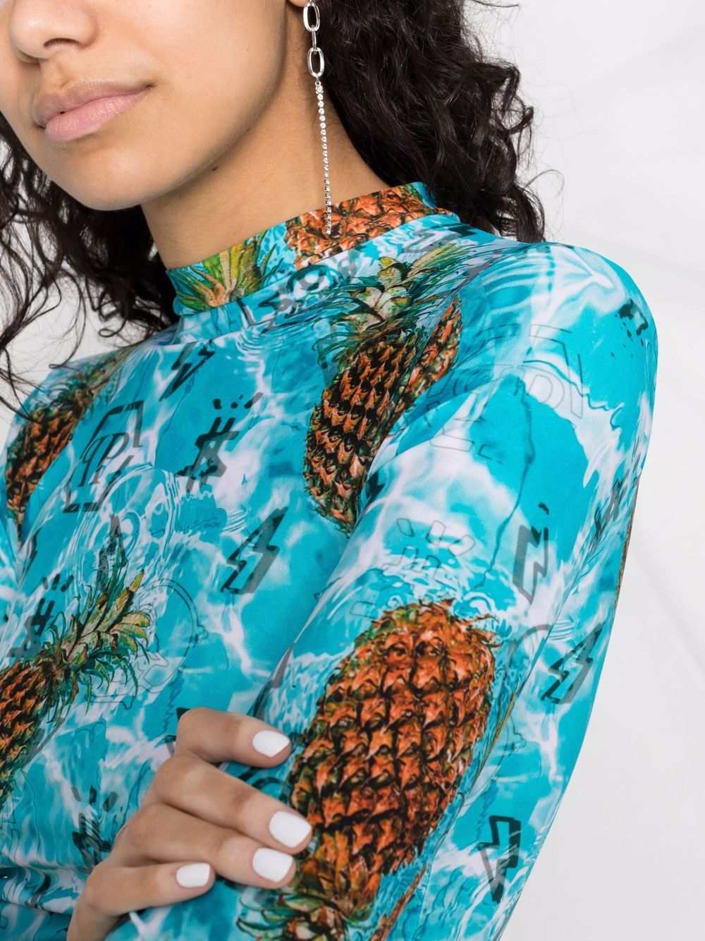 Philipp Plein Pineapple Skies short dress - Image 7