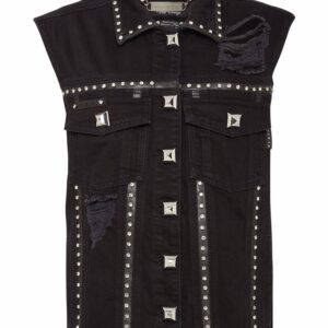Philipp Plein  studded denim vest