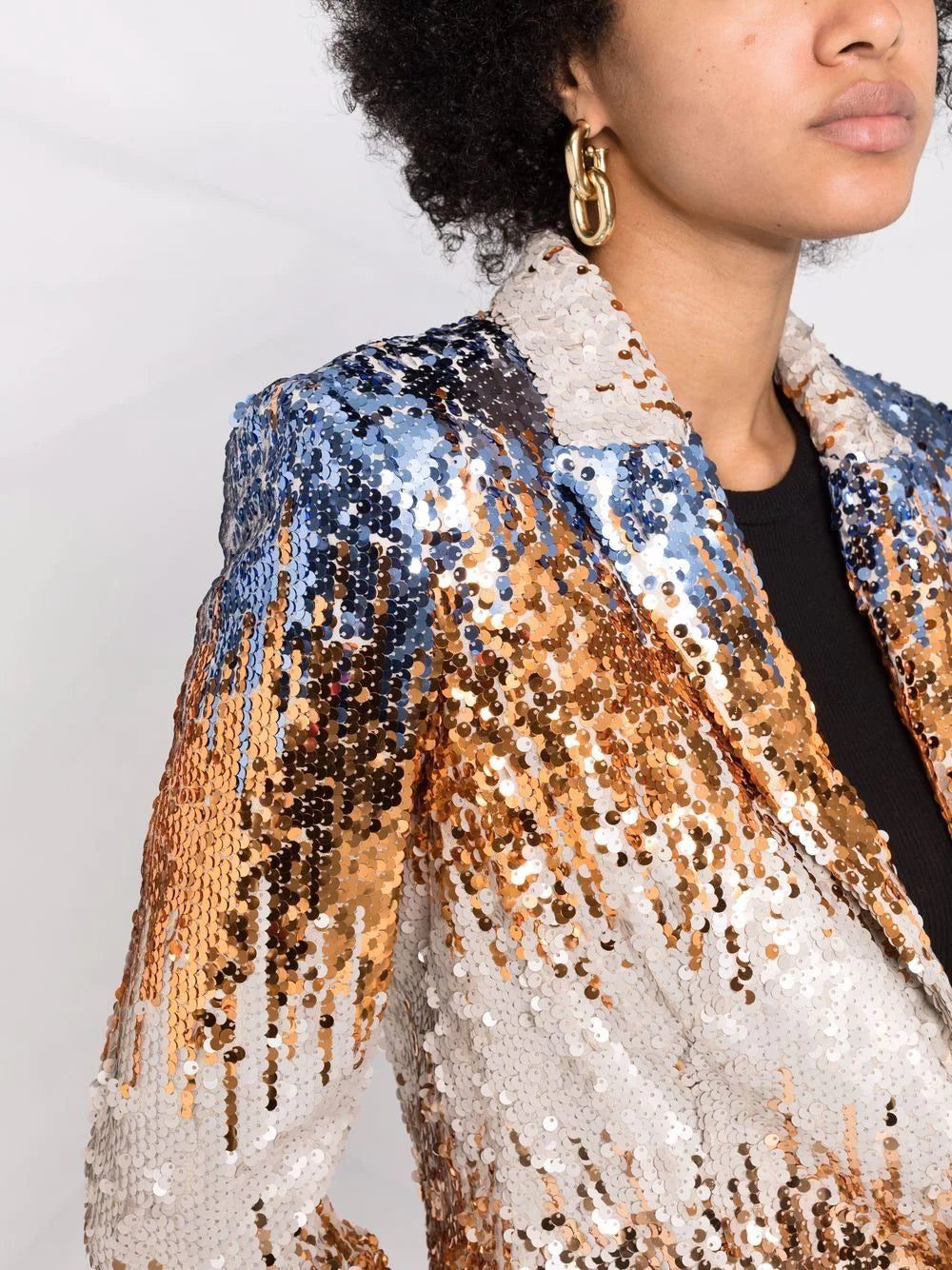 Philipp Plein sequin single-breasted blazer - Image 3