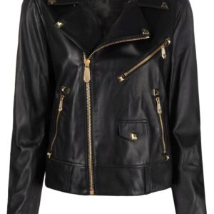 Philipp Plein  studded biker jacket