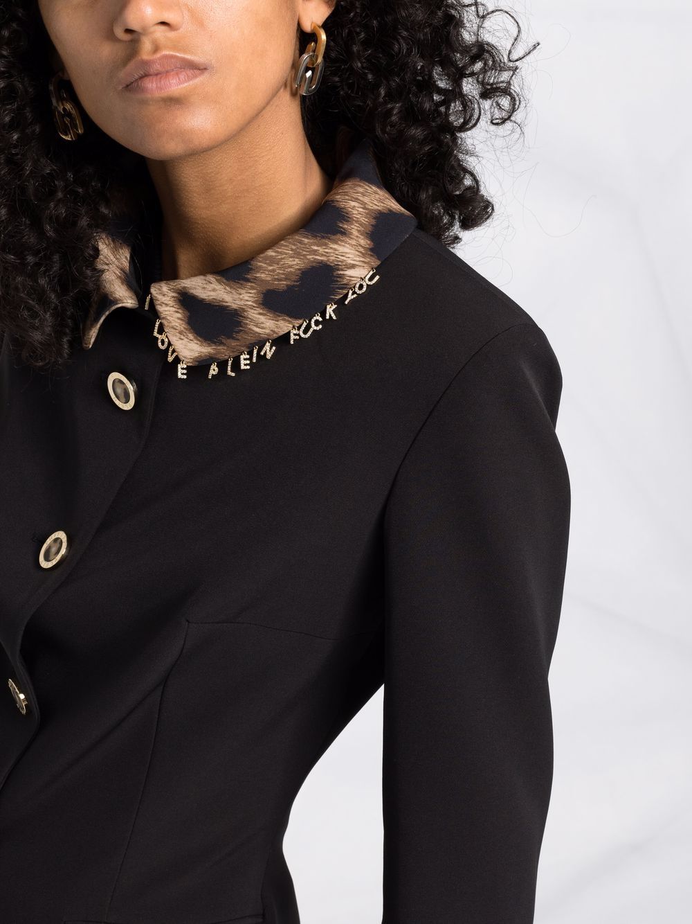 Philipp Plein leopard collar Cady jacket - Image 3