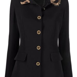 Philipp Plein  leopard collar Cady jacket